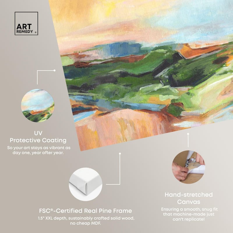 Abstract Landscape Canvas by Art Remedy, Gallery Wrapped