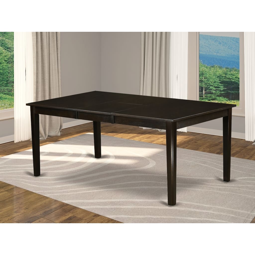 Rectangular Dining Table 72 Inch Extendable - Wooden Kitchen Table with Seating for Large Dining Rooms - 42