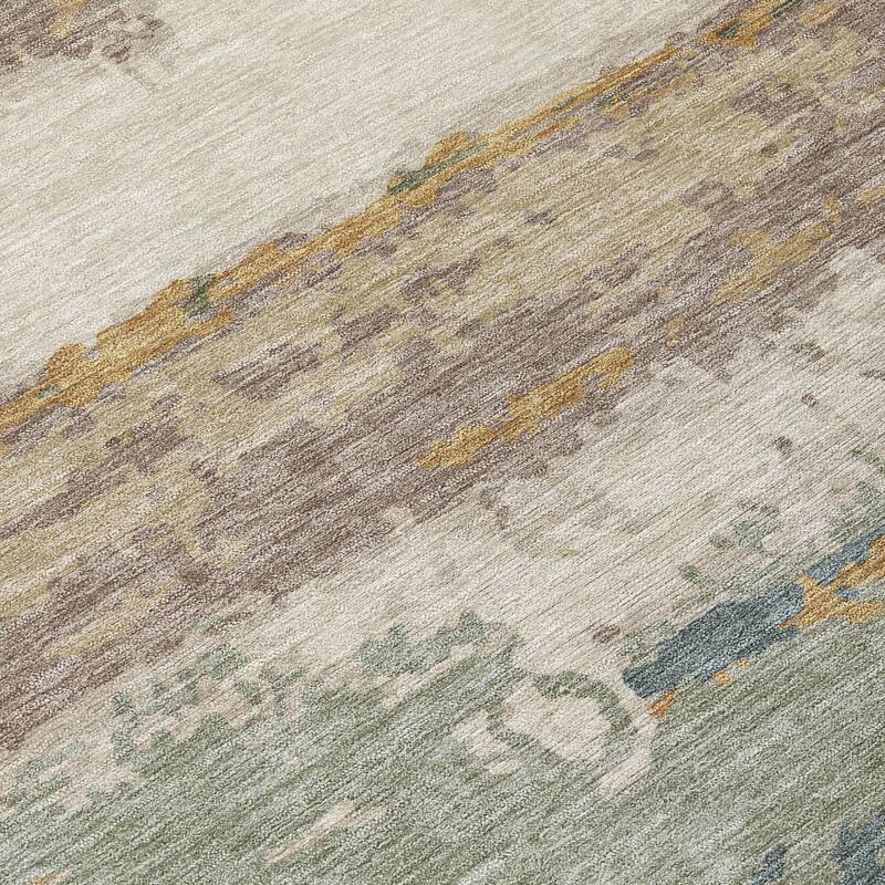 Machine Washable Indoor/ Outdoor Modern Buena Chantille Rug