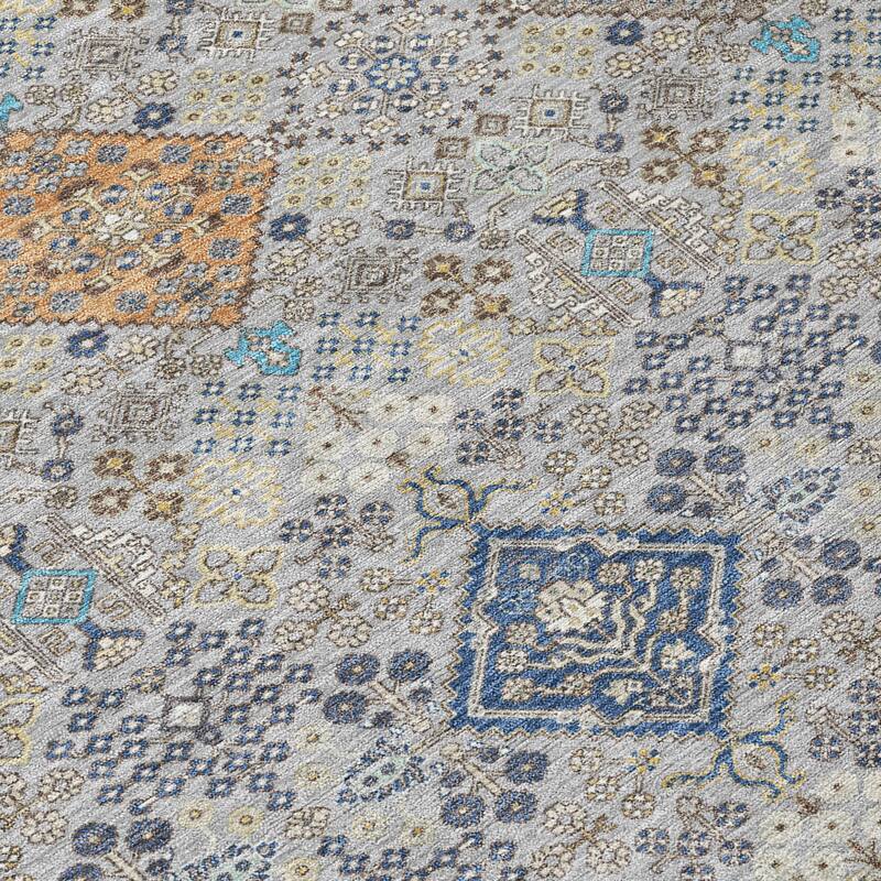 Machine Washable Indoor/ Outdoor Boho Panel Chantille Rug