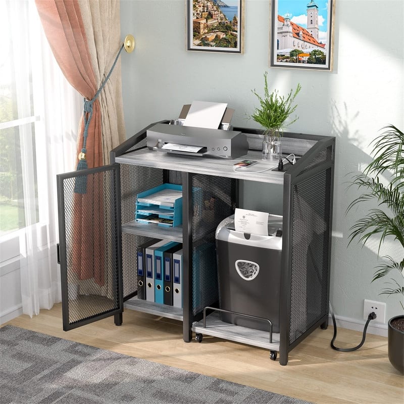 3-Tier Office Filing Cabinets - 16.5"D x 31.5"W x 34"H