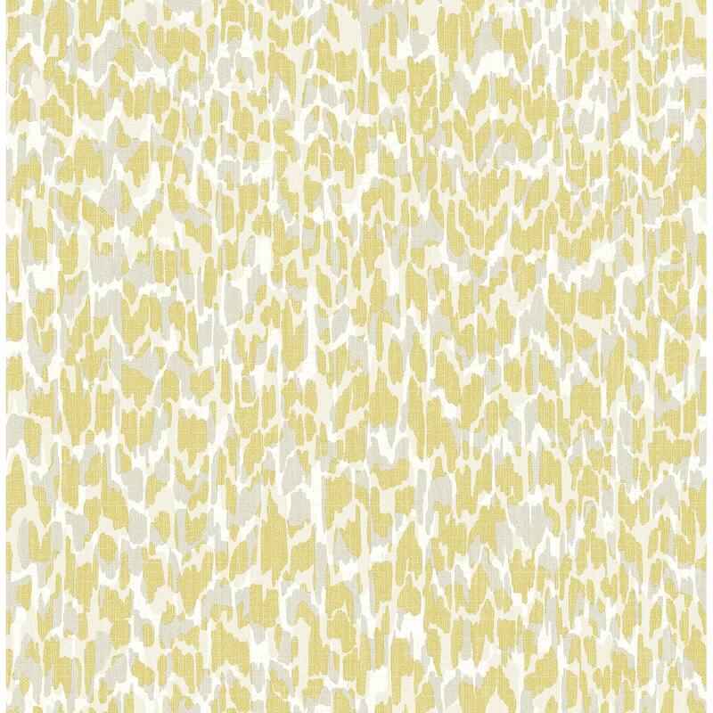 A-Street Prints Flavia Yellow Animal Print Wallpaper