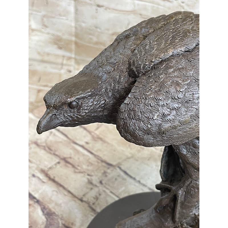 Handmade 100 Percent Real Bronze Statue American Bald Eagle Figure Sculpture Figurine