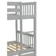 preview thumbnail 51 of 70, Twin Over Twin Rubber Wood Bunk Bed with Trundle, Convertible into 2 Twin Size Beds,with Ladder and Safety Guardrails