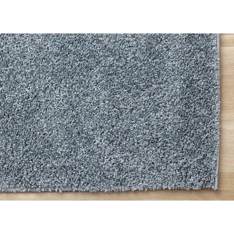 Brooklyn Collection - Blue Shag Indoor Rug