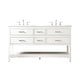 preview thumbnail 4 of 8, Elegant Lighting VF19060D Sinclaire 60" Free Standing Double Basin White