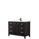 Option Dk Espresso, Black Trim, Carrara Cult. Marble Top