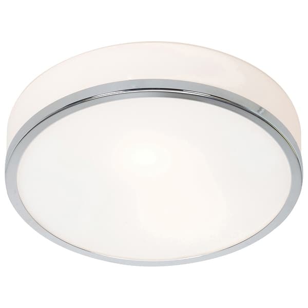 slide 2 of 8, Access Lighting Aero Flush Mount - 10" - Chrome Finish - Replaceable LED Chrome