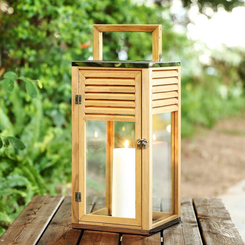 SAFAVIEH Lighting Alenna Outdoor Lantern - 9"W x 9"D x 21"H
