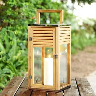 SAFAVIEH Lighting Alenna Outdoor Lantern - 9" W x 9" D x 21" H