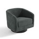 preview thumbnail 149 of 186, Modern Upholstered Barrel Chair Swivel Accent Chair for Living Room