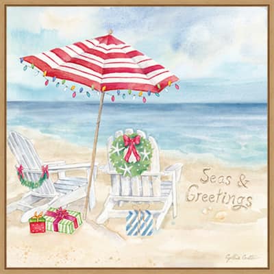 Christmas at the Cape VI by Cynthia Coulter Framed Canvas Wall Art Print