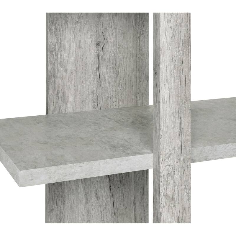 Mystrene 4-shelf Two-tone Bookcase