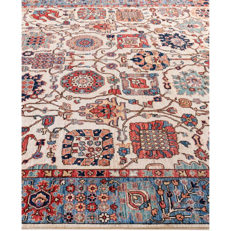 Serapi One-of-a-Kind Hand-Knotted Area Rug - Ivory - 8' 1" x 9' 11"