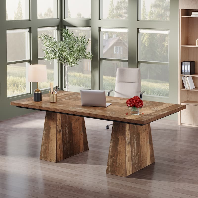 63 Inches Modern Executive Computer Desk
