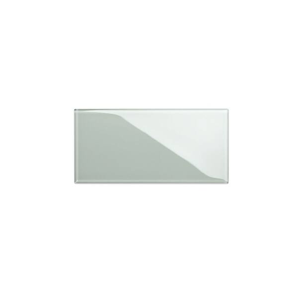 True Gray 6x12 Glass Subway Tile - Overstock - 32301330