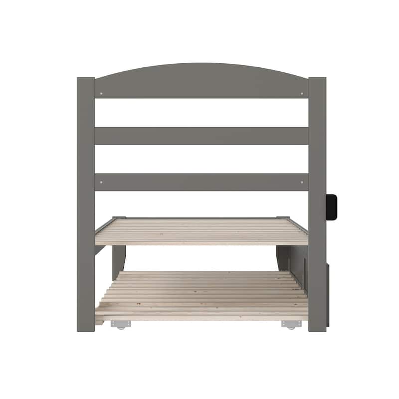 Warren Solid Wood Platform Bed with Twin XL Trundle