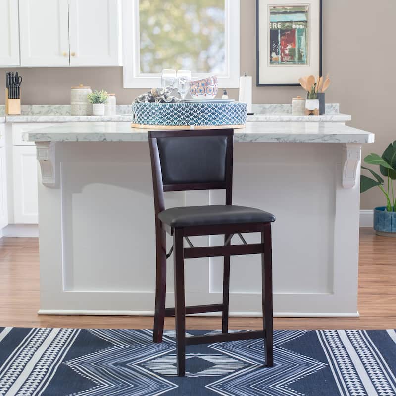 Aldersey Espresso Folding Counter Stool