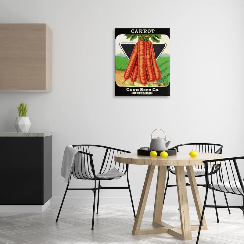 Stupell Vintage Gardening Carrots Canvas Wall Art Design By Lil' Rue