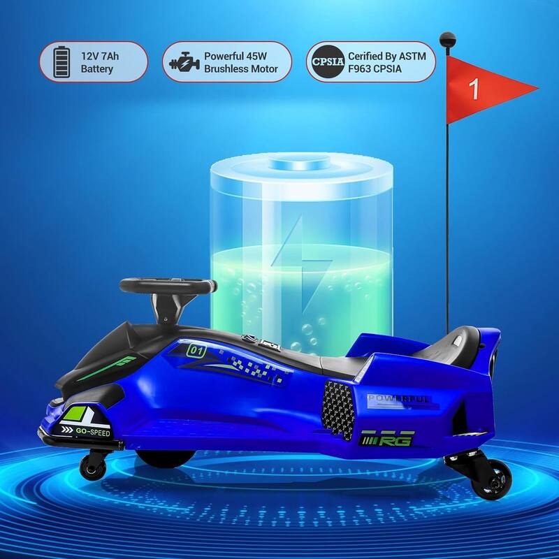 12V Electric Ride On Go Kart Kids Drifting Car for Kids Best Gifts
