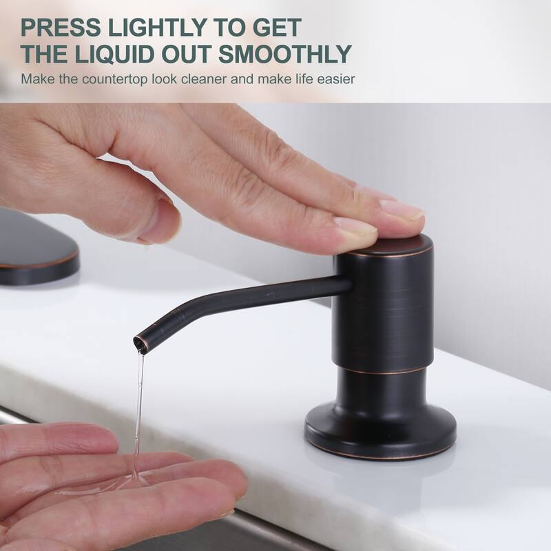 WOWOW Pull Down Sprayer Kitchen Faucet with Soap Dispenser