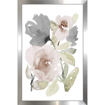 "Tranquil Florals I" Print on Acrylic