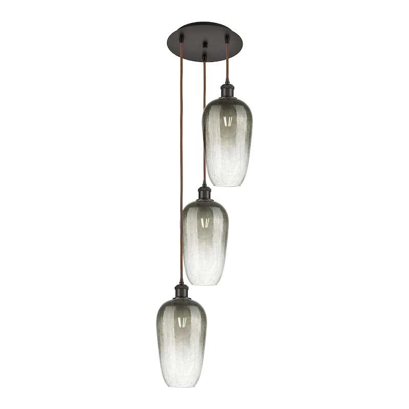 Innovations Lighting Endless Possibilities Ballston - Brookhaven Flute - 3 Light 14" Cord Hung Multi Pendant