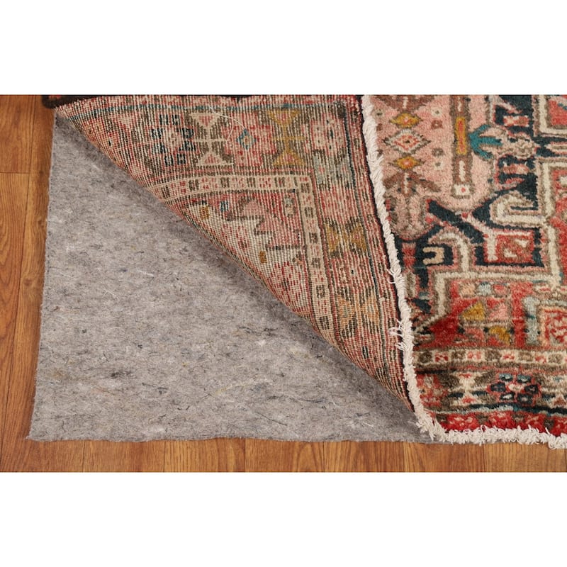 Tribal Geometric Gharajeh Persian Runner Rug Handmade Wool Carpet - 2'9"x 11'1"