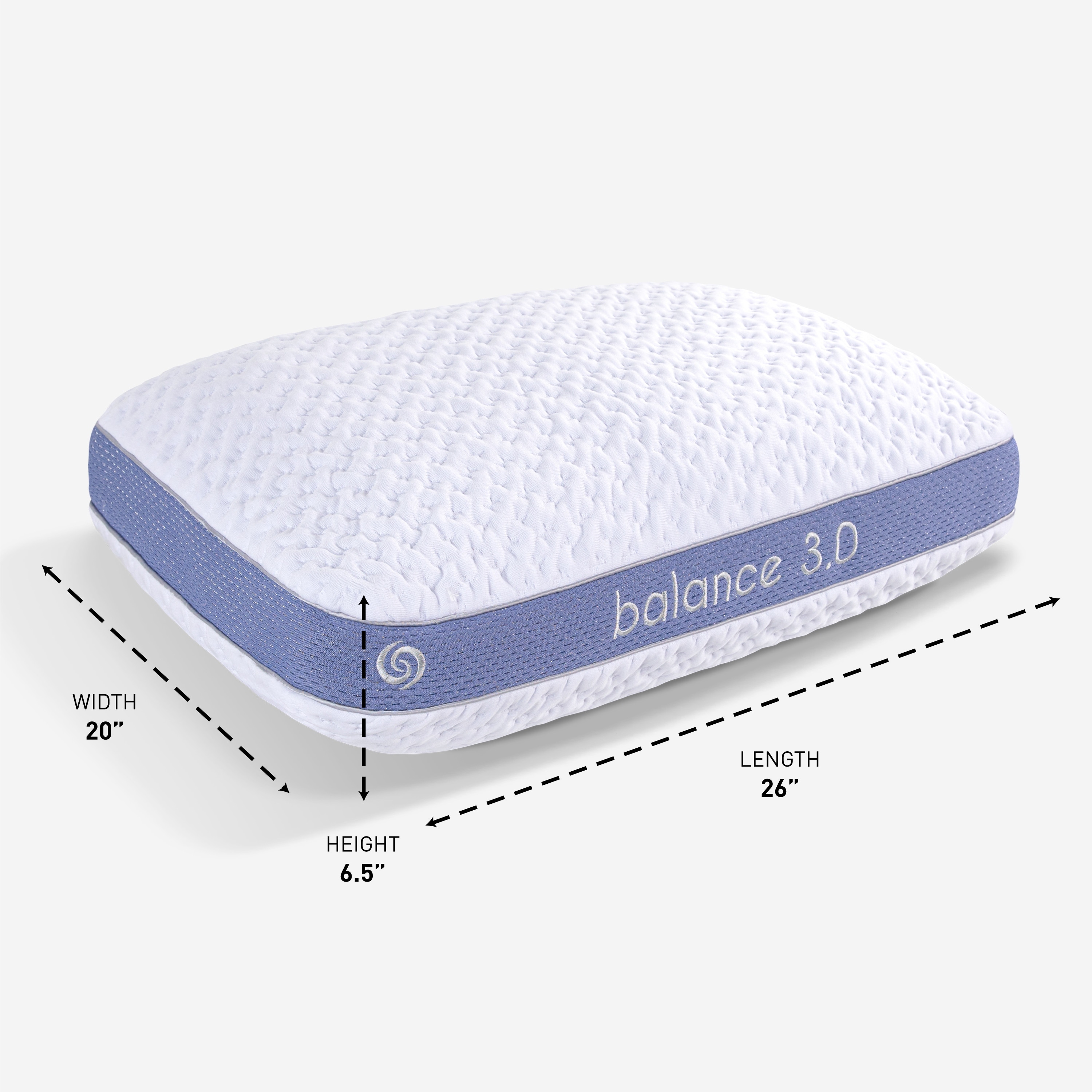 BEDGEAR Balance Performance Pillow Size 1.0 2.0 and 3.0 Firm Support Pillow for Neutral Warm Sleepers