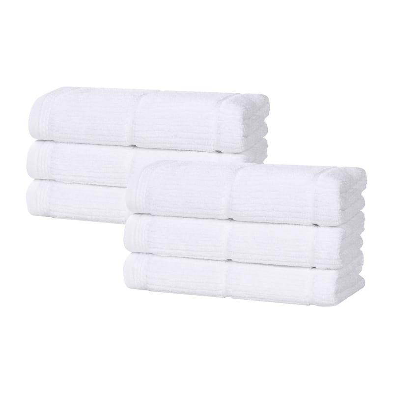 Superior Milo Smart Twist Viscose Cotton Blend Hand Towels, Set of 6