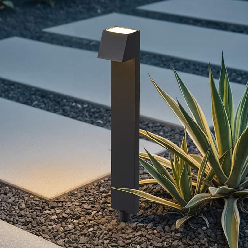 C Cattleya Low Voltage Matte Black Aluminum LED Outdoor Path Lights