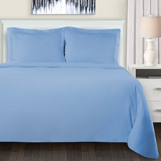 Superior Classic Solid Flannel Cotton Duvet Cover Set