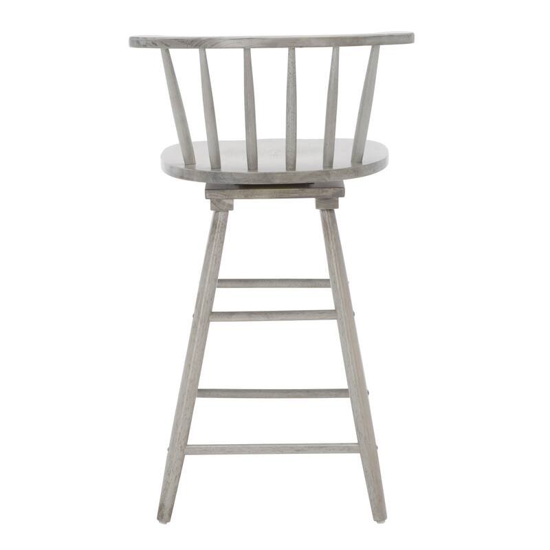 SAFAVIEH Gunnlaug Swivel 25-inch Counter Stool - 21 In. W x 17 In. D x 36 In. H - 21Wx17Dx36H