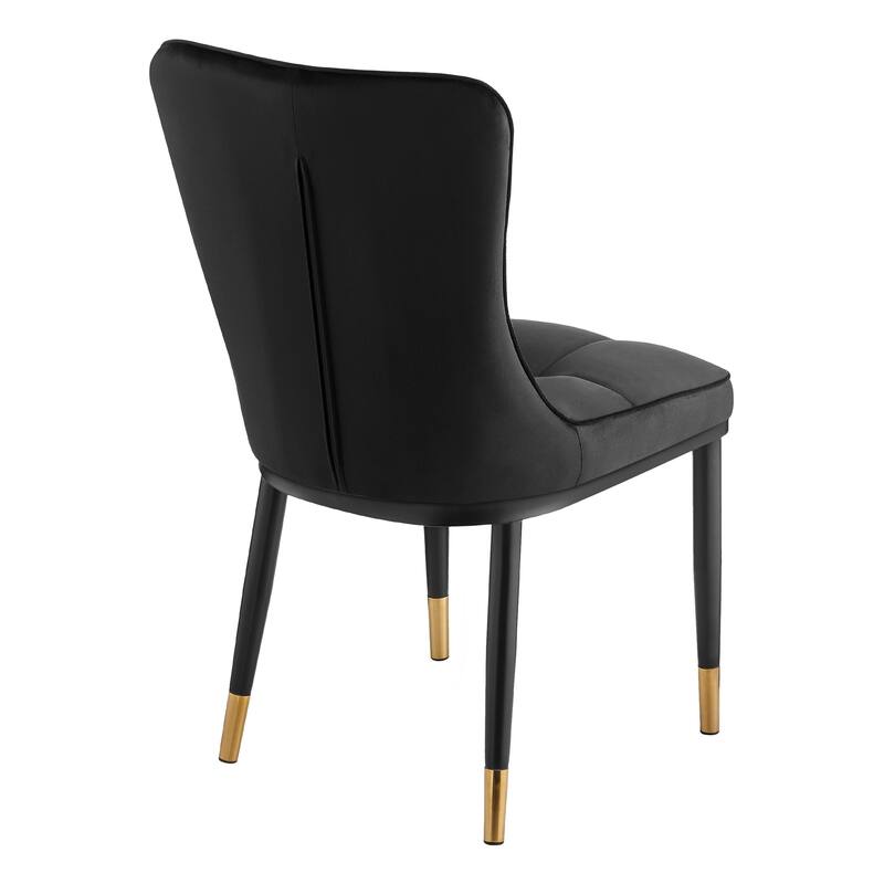 Modern Velvet Upholstered Dining Chairs, Set of 2/4 - 35.8"H x 18.9"W x 23.2"D