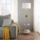preview thumbnail 3 of 17, ROSEN GARDEN Floor Lamp, Standing Reading Light with 3 Shelves