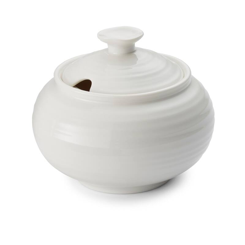 Portmeirion Sophie Conran Covered Sugar - 11 oz. - White