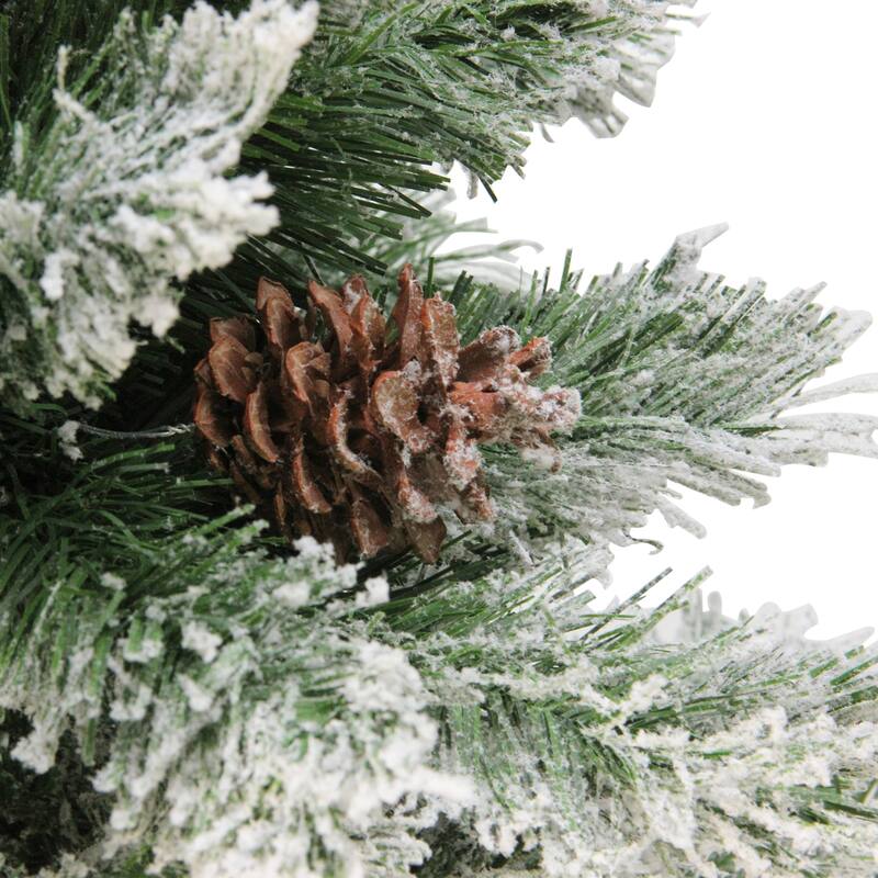 Medium Flocked Angel Pine Artificial Christmas Tree - 6' - Unlit - 6 Foot