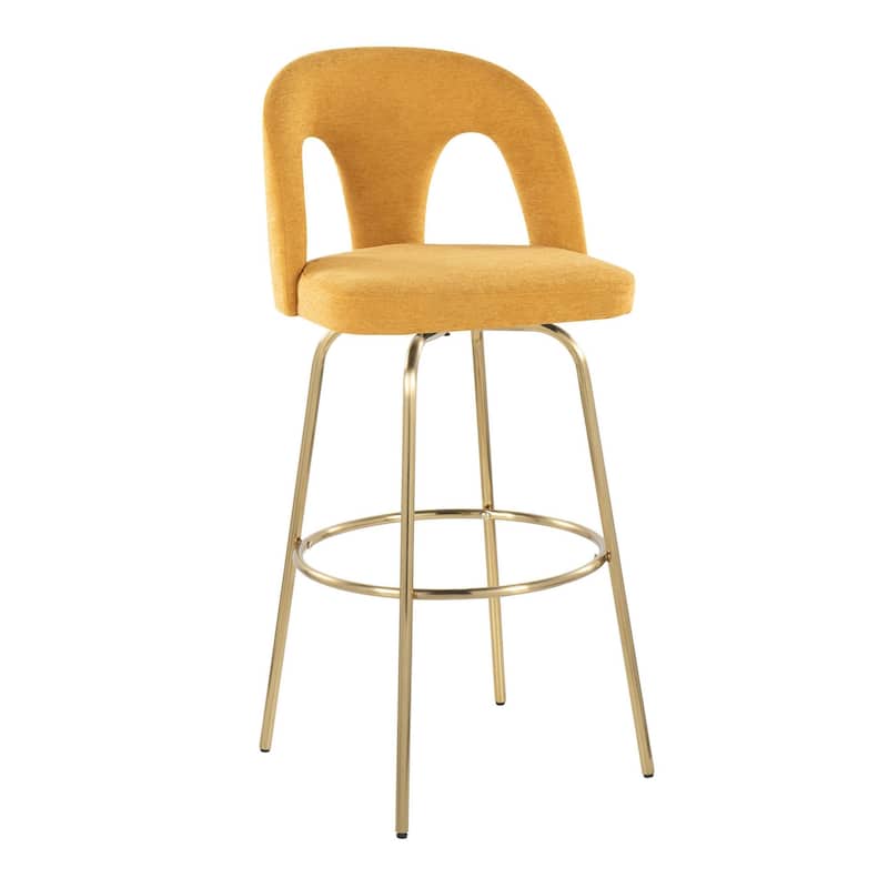 Ava Upholstered 30" Fixed-Height Barstool - Set of 2