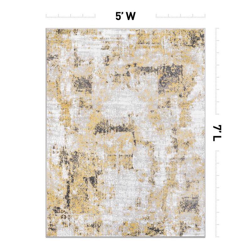 Contemporary Chic Abstract Design Area Rug