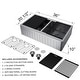 preview thumbnail 3 of 35, VIGO Double Bowl Slotted Stainless Steel Kitchen Sink with Accessories