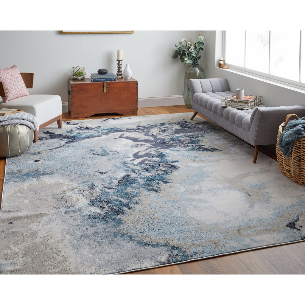 Grand Bazaar Oria Machine Made Abstract Transitional Area Rug
