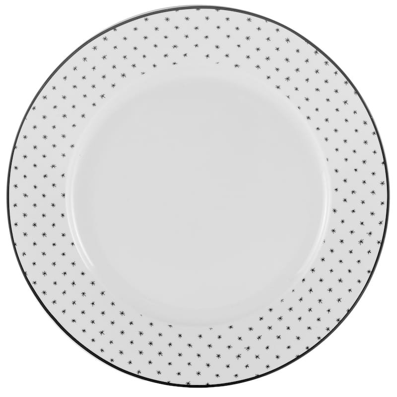 12-piece Black & White Sketch Dinnerset - 10'5" x 0'5"