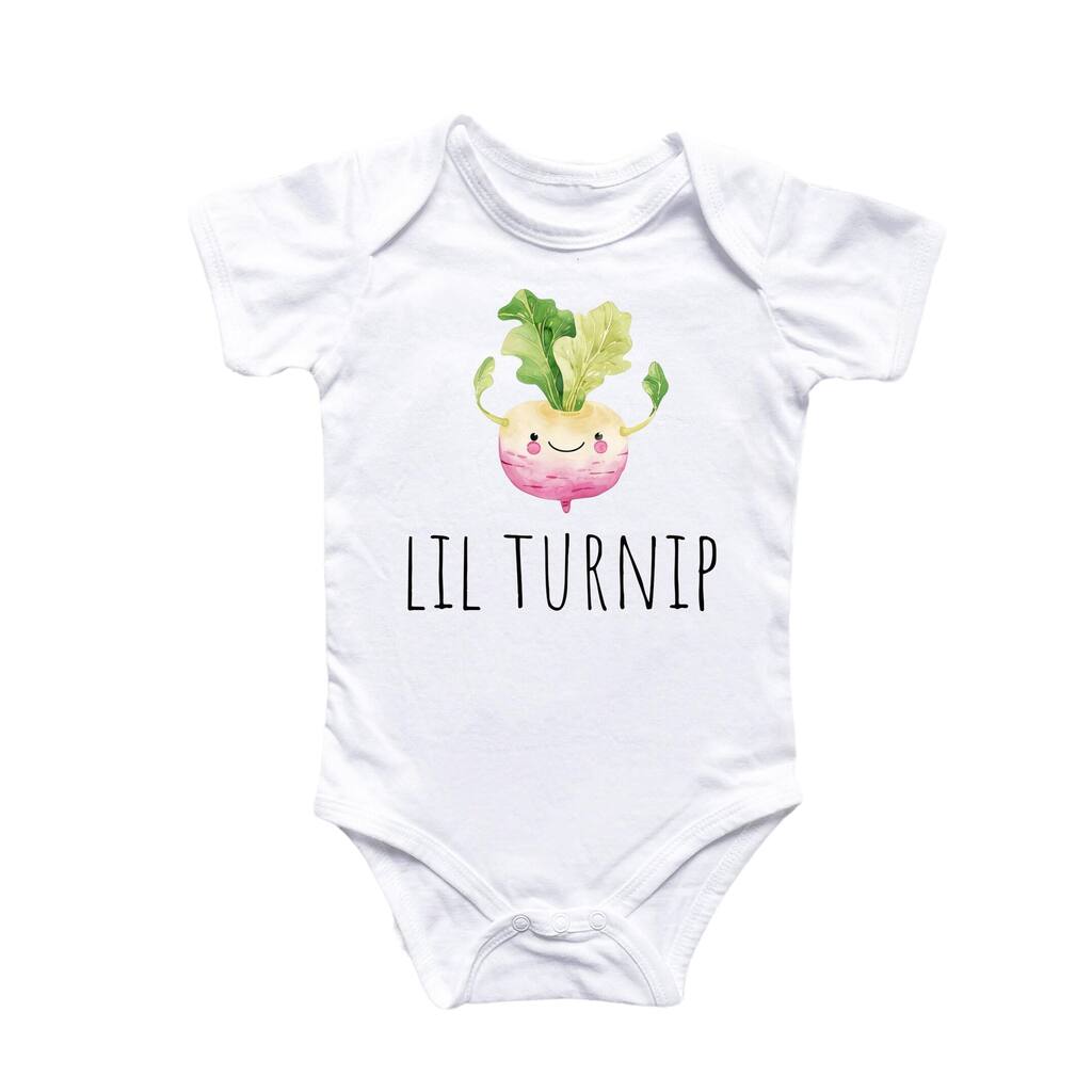 Little Turnip Vegetable - Baby Boy Girl Clothes Infant Bodysuit Funny Cute Newborn
