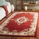 preview thumbnail 4 of 92, SAFAVIEH Handmade Aubusson Hrachuhi Traditional Wool Rug 3' x 5' - Rust/Ivory