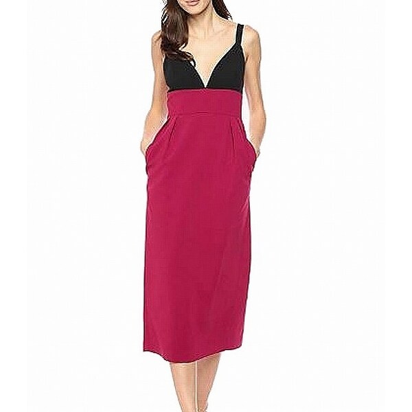 jill jill stuart red colorblock sheath