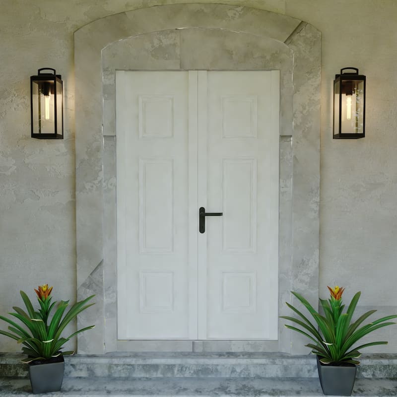 Kinzie 1-light Modern Dusk-to-Dawn Outdoor Wall Lantern
