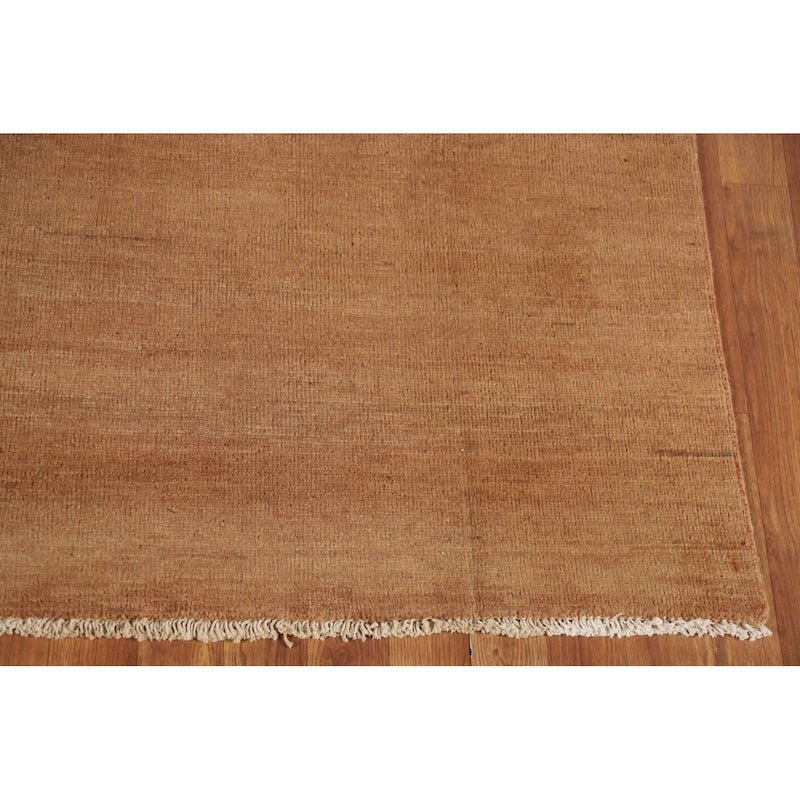 Modern Gabbeh Oriental Area Rug Hand-Knotted Wool Carpet - 5'7"x 7'6"