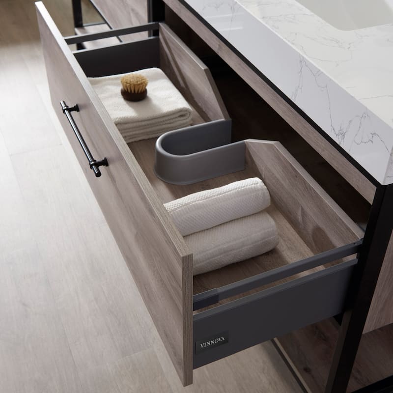 Murcia 72" Vanity with Countertop and vessel sink With Mirror