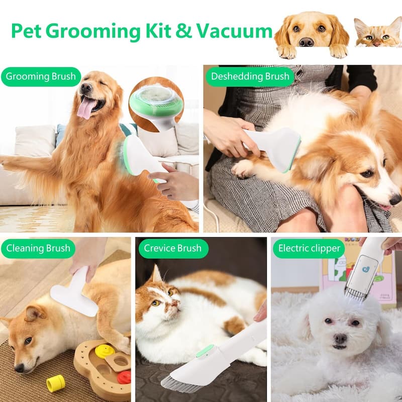 5 in-1 Dog Grooming Kit Pet Grooming Hair Vacuum