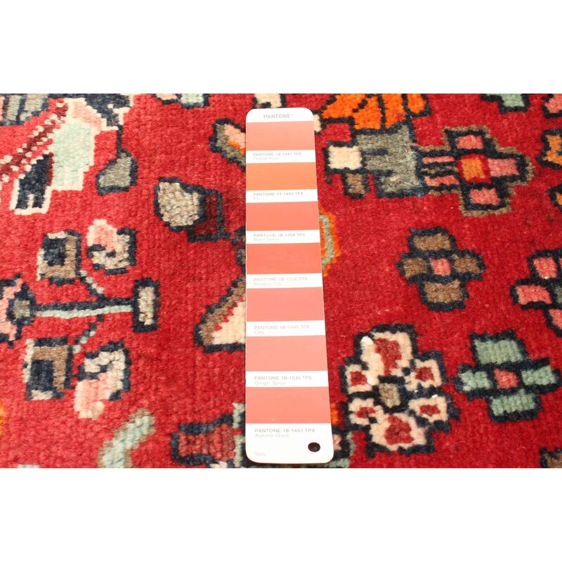 ECARPETGALLERY Hand-knotted Andelz Red Wool Rug - 3'5 x 6'11